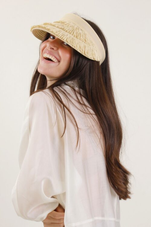 VISIERA INTRECCIATA IN PAGLIA