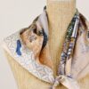FOULARD FANTASIA FLOREALE E GEOMETRICA - Beige, TU