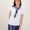 T-SHIRT BASIC CON FOULARD BANDANA - Blue, TU