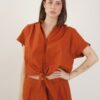 CAMICIA CON NODO FRONTALE - Coccio, TU