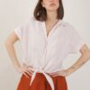 CAMICIA CON NODO FRONTALE - Sabbia, TU