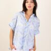CAMICIA FANTASIA A MANICHE CORTE - Blue Light, TU