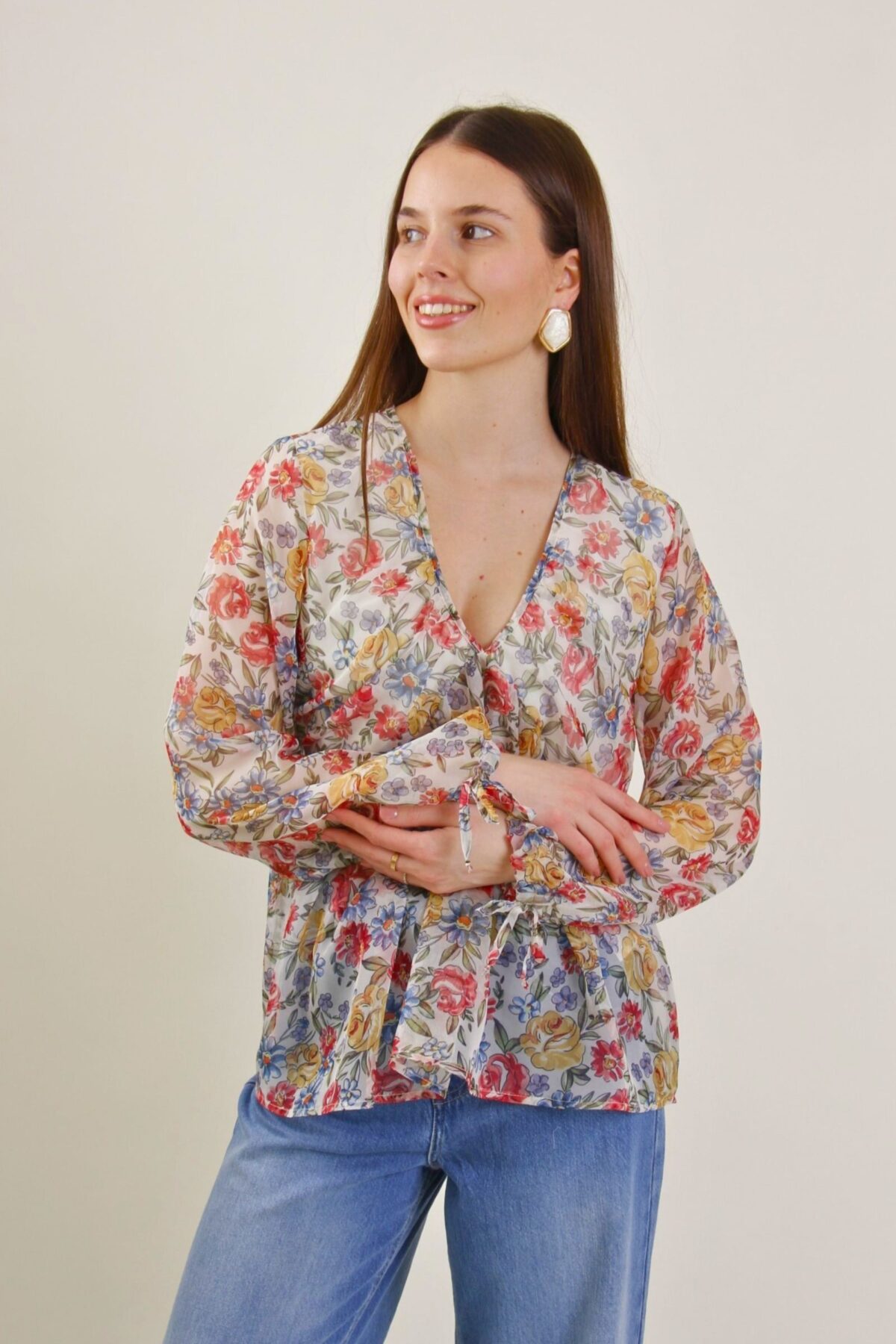 BLUSA STAMPA FIORI
