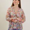 BLUSA STAMPA FIORI - Burro, TU
