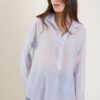 CAMICIA A RIGHE IN TENCEL - Celeste, TU