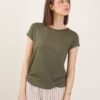 T-SHIRT IN LINO - Militare, TU