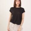 T-SHIRT IN LINO - Black, TU