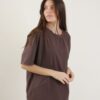 T-SHIRT OVERSIZE - Dark Brown, TU
