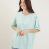 T-SHIRT OVERSIZE - Verde acqua, TU