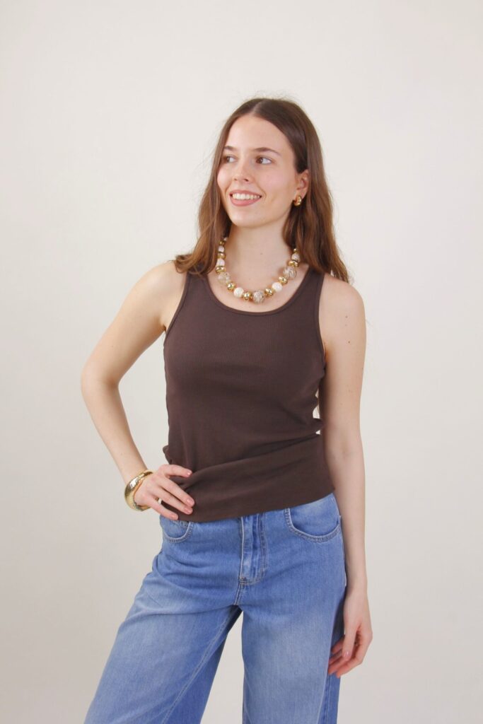RIBBED TANK TOP 