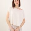 T-SHIRT CROP IN LINO - Burro, TU