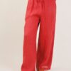 PANTALONI A RIGHE IN LINO CON COULISSE - India, TU
