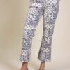 PANTALONE DRITTO IN COTONE CON STAMPA PAISLEY - Blu, L
