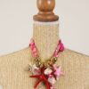 COLLANA CON DETTAGLI MARINI E FOULARD - Rosa, TU
