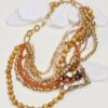 COLLANA MULTIGIRO CON MIX DI PERLE - Gold, TU