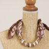 COLLANA FOULARD FANTASIA - Dark Brown, TU