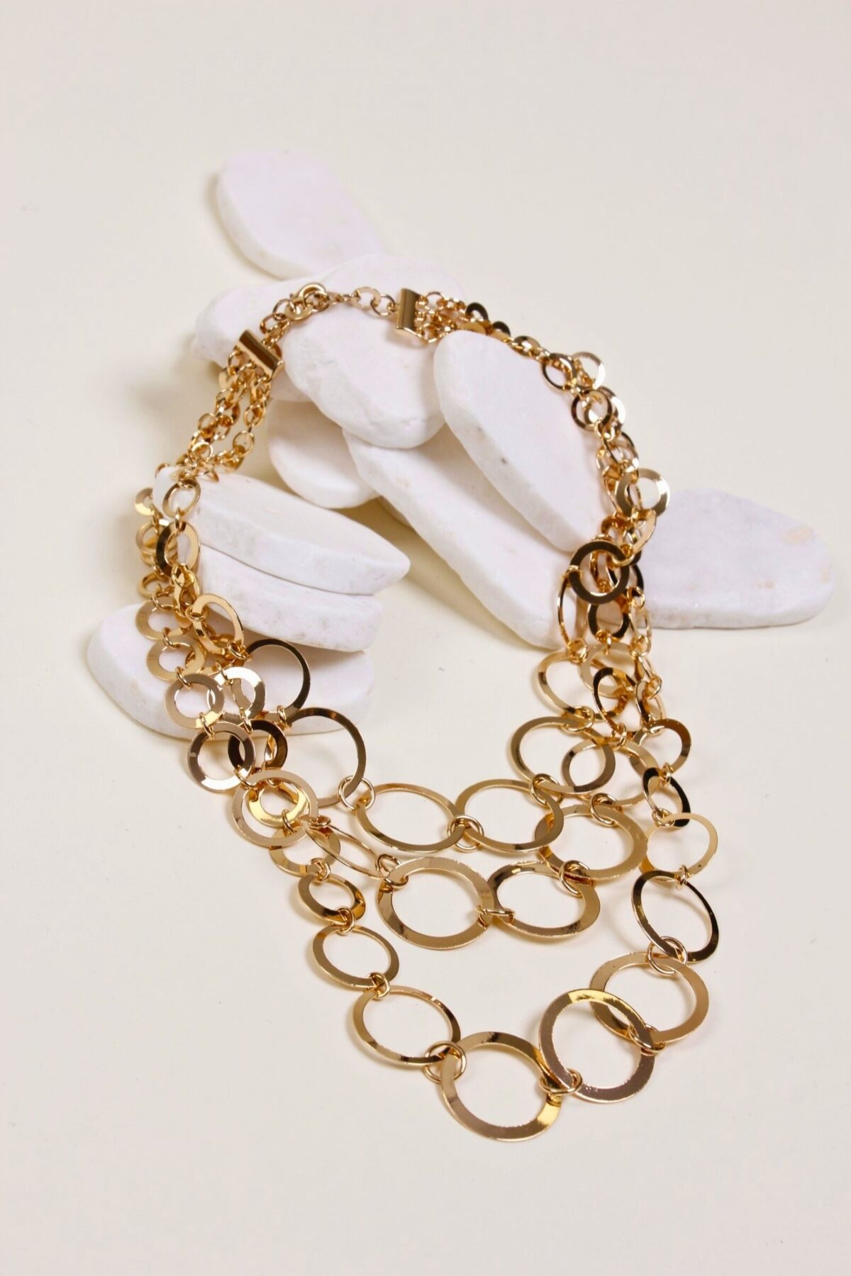 COLLANA LUNGA CON CERCHI ORO