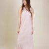 ABITO LUNGO IN MISTO TENCEL SENZA MANICHE - Rosa, TU