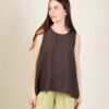 TOP IN MISTO TENCEL CON FONDO ASIMMETRICO - Moro, TU