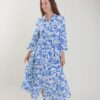 ABITO IN VISCOSA STAMPATO - Azzurro, TU