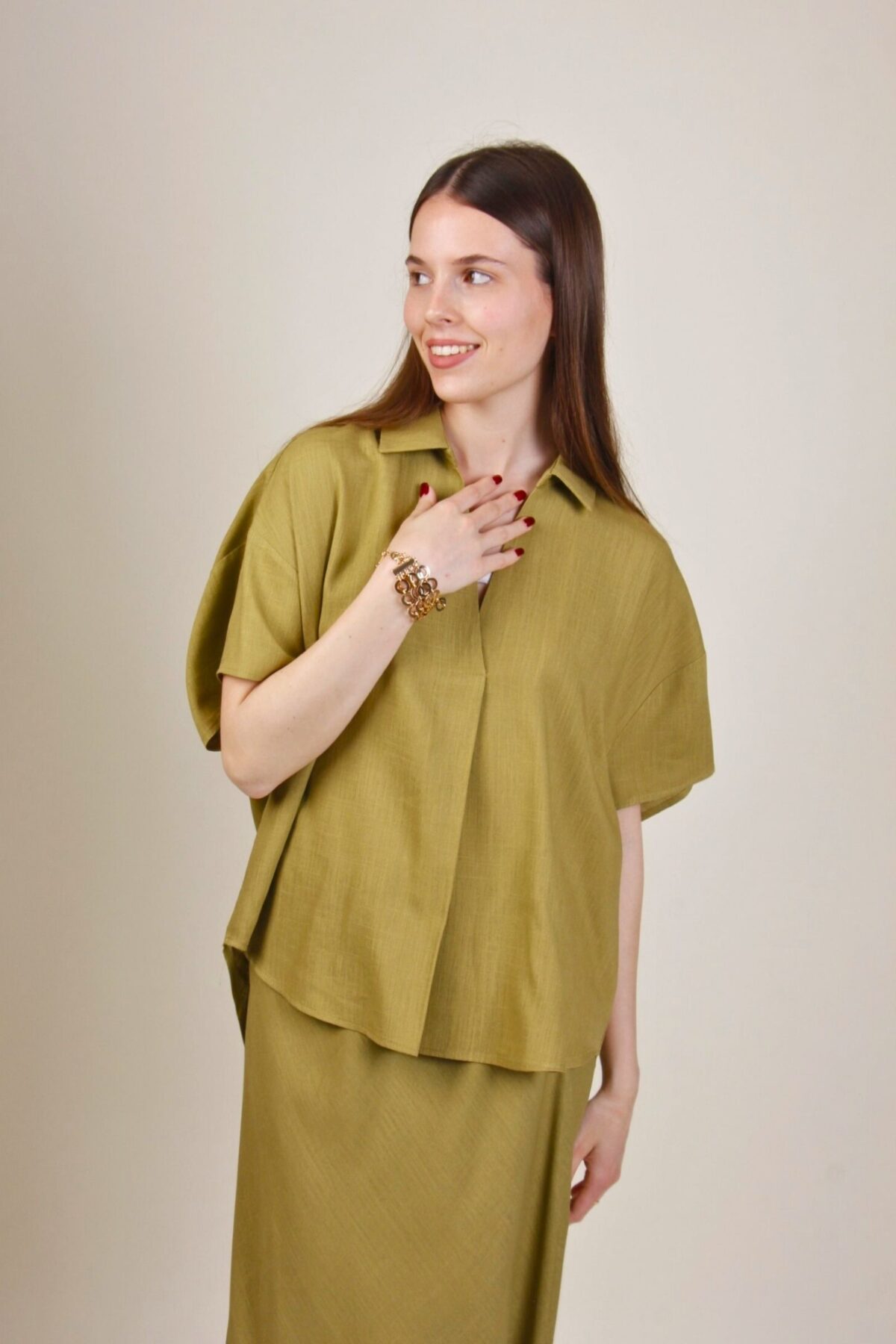 CAMICIA LEGGERA IN MISTO LINO