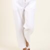 PANTALONE JOGGER CON COULISSE IN TESSUTO LEGGERO - Bianco, TU