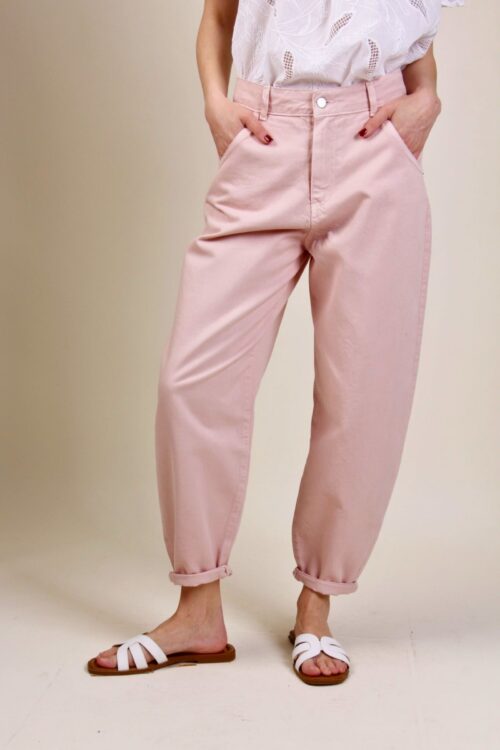 Alternative view of PANTALONE BAGGY CINQUE TASCHE IN COTONE