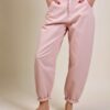PANTALONE BAGGY CINQUE TASCHE IN COTONE - Rosa, M