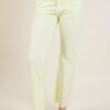 PANTALONI CROP CON ORLO A TAGLIO VIVO - Giallo, XS
