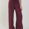 PANTALONI IN LINO A GAMBA AMPIA - India, TU