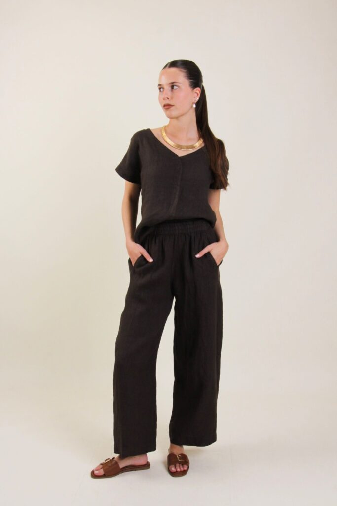 LINEN TROUSERS 
