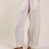 PANTALONI IN LINO - White, TU
