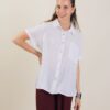 CAMICIA IN PURO LINO MANICA CORTA - Bianco, TU