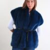 GILET IN ECO-PELLICCIA CON CINTURA - Ottanio, TU