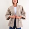 CAPPA IN LANA BOUCLÉ - Beige, TU