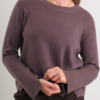 MAGLIA CON CUCITURE A VISTA - Taupe, TU