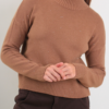 MAGLIA A COLLO ALTO E MICROPAILLETTES - Moka, TU