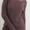 MAGLIA A COSTE CON COLLO INCROCIATO - Taupe, TU