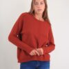 MAGLIA GIROCOLLO CON CUCITURA DECORATIVA - Bruciato, TU