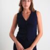 GILET CON BOTTONI - Blu, L