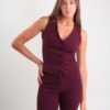 GILET CON BOTTONI - Bordeaux, L