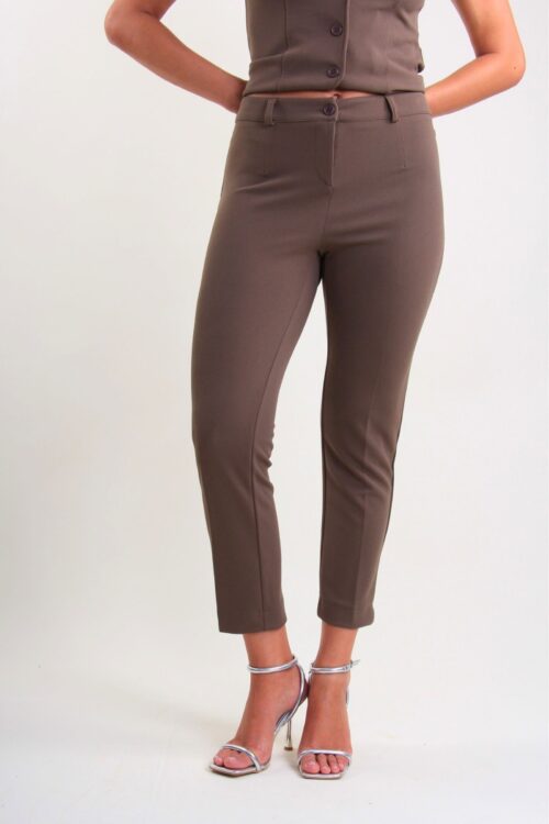 Alternative view of PANTALONI ADERENTI A VITA ALTA