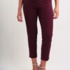 PANTALONI ADERENTI A VITA ALTA - Bordeaux, XL