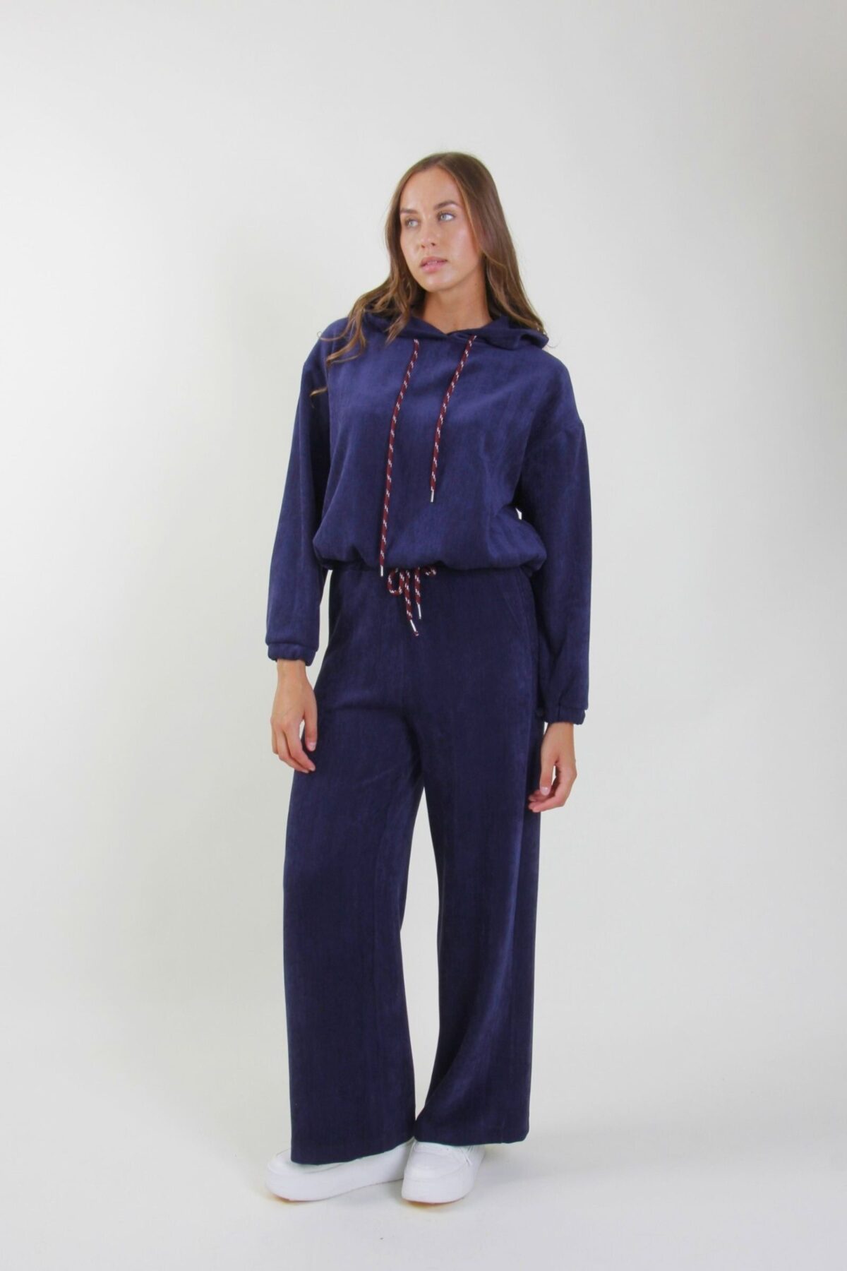 PANTALONI IN VELLUTO A COSTINE CON COULISSE