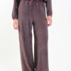 PANTALONI IN VELLUTO A COSTINE CON COULISSE - Moro, TU