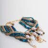 COLLANA CHOCKER MULTIGIRO CON PERLE, FIORI E PERLINE - Ottanio, TU