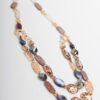 COLLANA LUNGA CON MIX DI ELEMENTI ANIMALIER, PIETRE E DETTAGLI DORATI - Marrone, TU