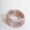 BRACCIALE ALTO RIGIDO IN RESINA EFFETTO MARMORIZZATO - Fango, TU