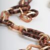 COLLANA LUNGA A CATENA CON MAGLIE IN METALLO, RESINA E TESSUTO - Oro, TU