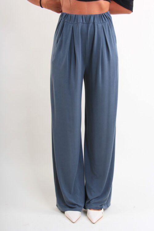 Alternative view of PANTALONI A PALAZZO IN MORBIDA VISCOSA